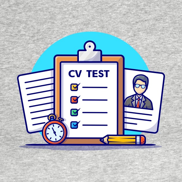 Curriculum Vitae Cartoon Vector Icon Illustration (6) by Catalyst Labs